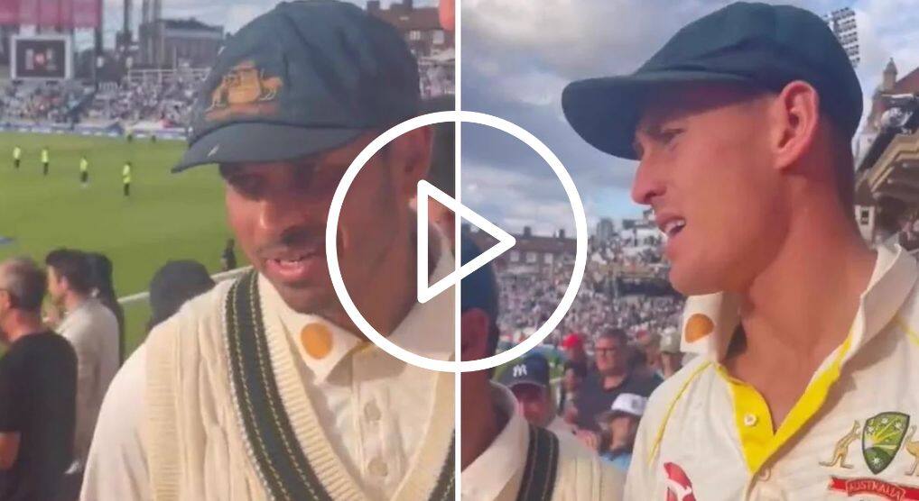  [WATCH] Marnus Labuschagne and Usman Khawaja Confront The Oval Spectators Over 'Boring' Taunt